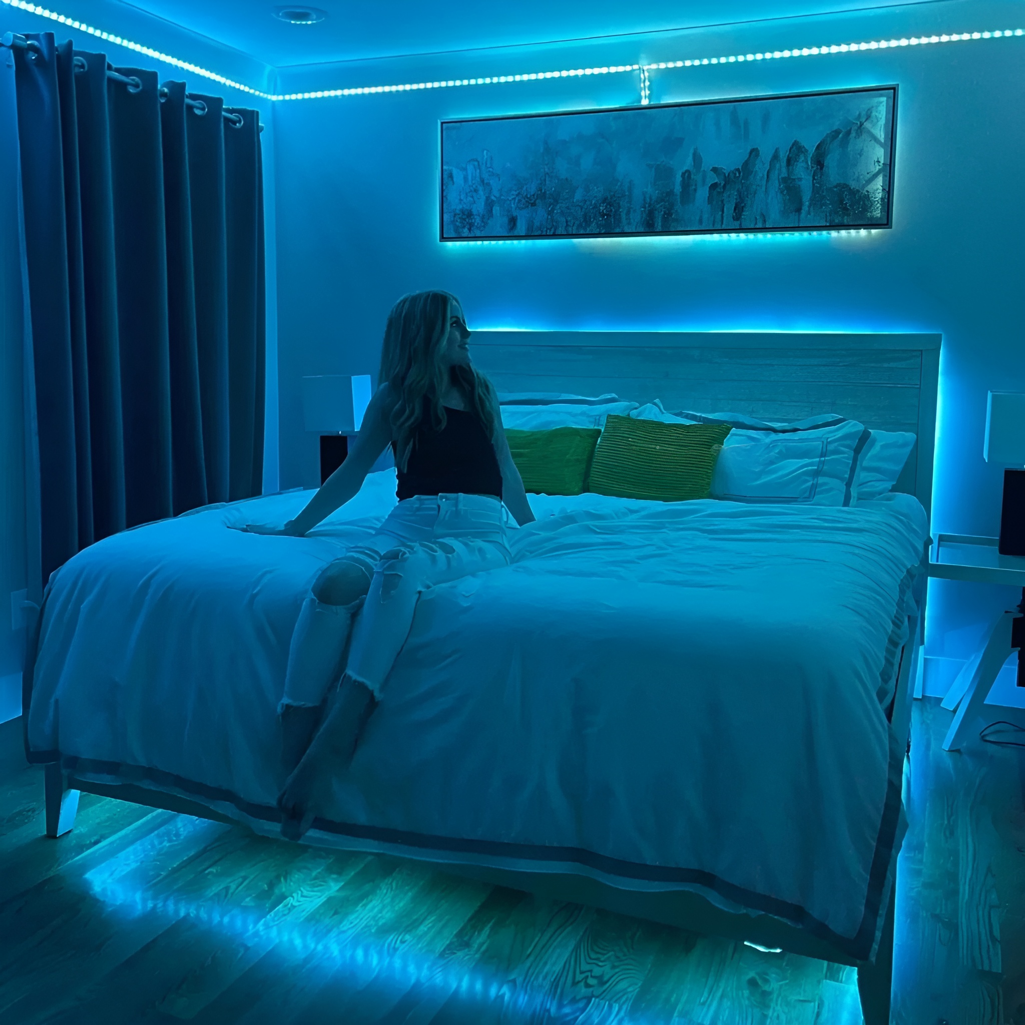 Set of 25 16ft Color Changing LED Strip Lights With 44 Key Remote Control