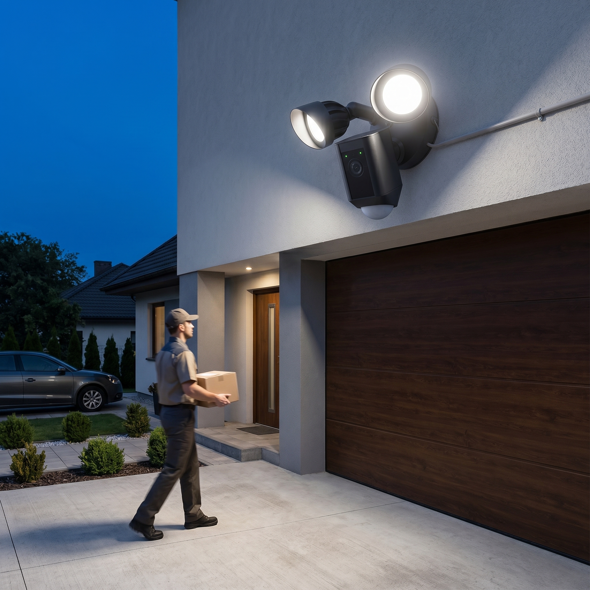 Floodlight Cam Wired Plus With Motion Detection And HD Monitoring