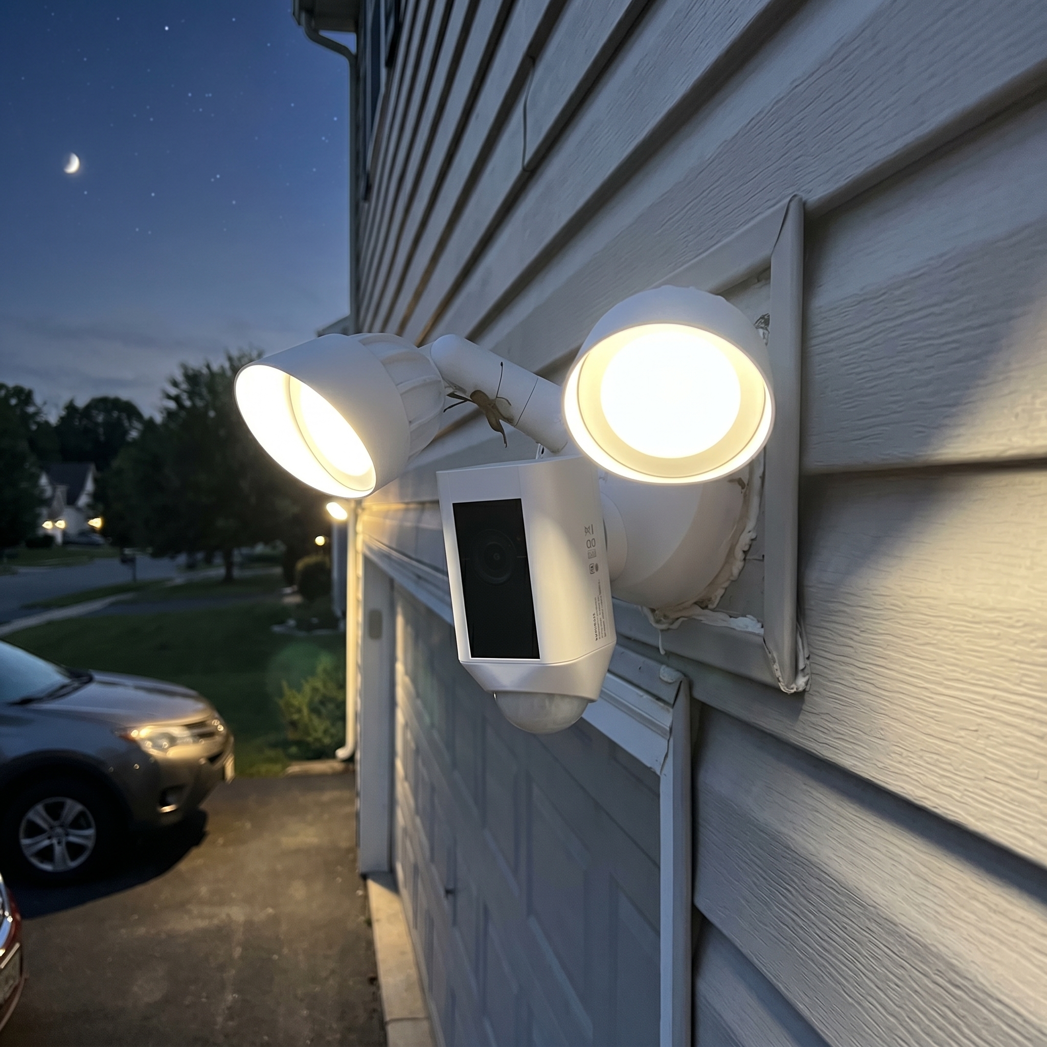 Floodlight Cam Wired Plus With Motion Detection And HD Monitoring