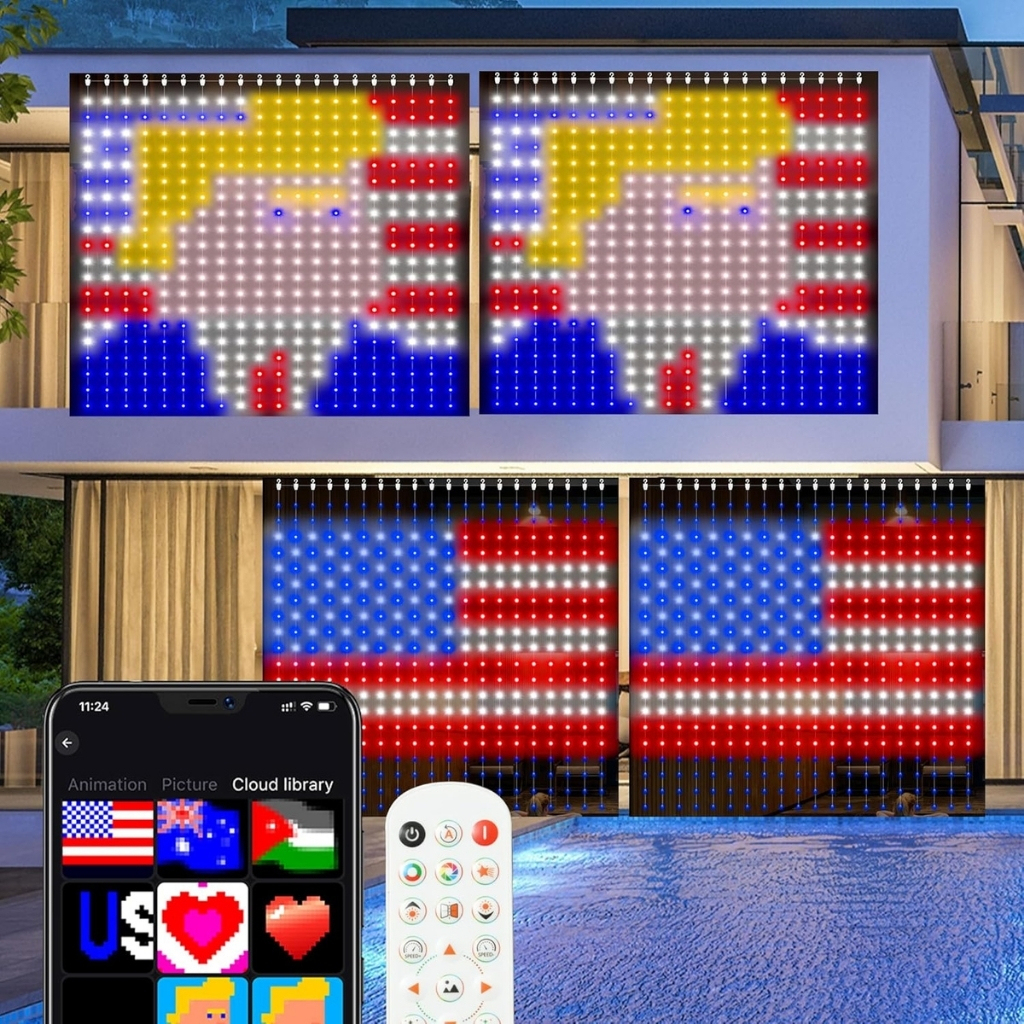 Smart LED Curtain Lights Color Changing Waterproof Indoor And Outdoor Fairy Lights