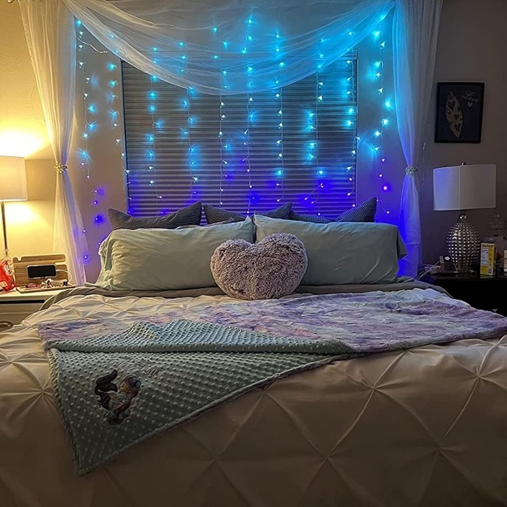 Smart LED Curtain Lights Color Changing Waterproof Indoor And Outdoor Fairy Lights