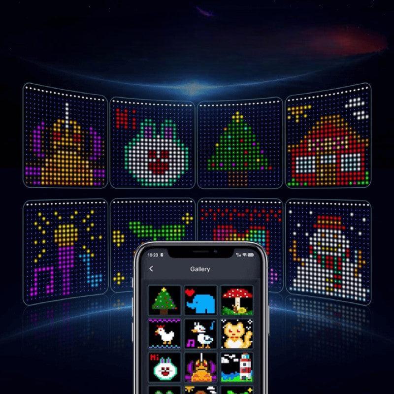 Smart LED Curtain Lights With Music Synchronization - Solar Flame Torch