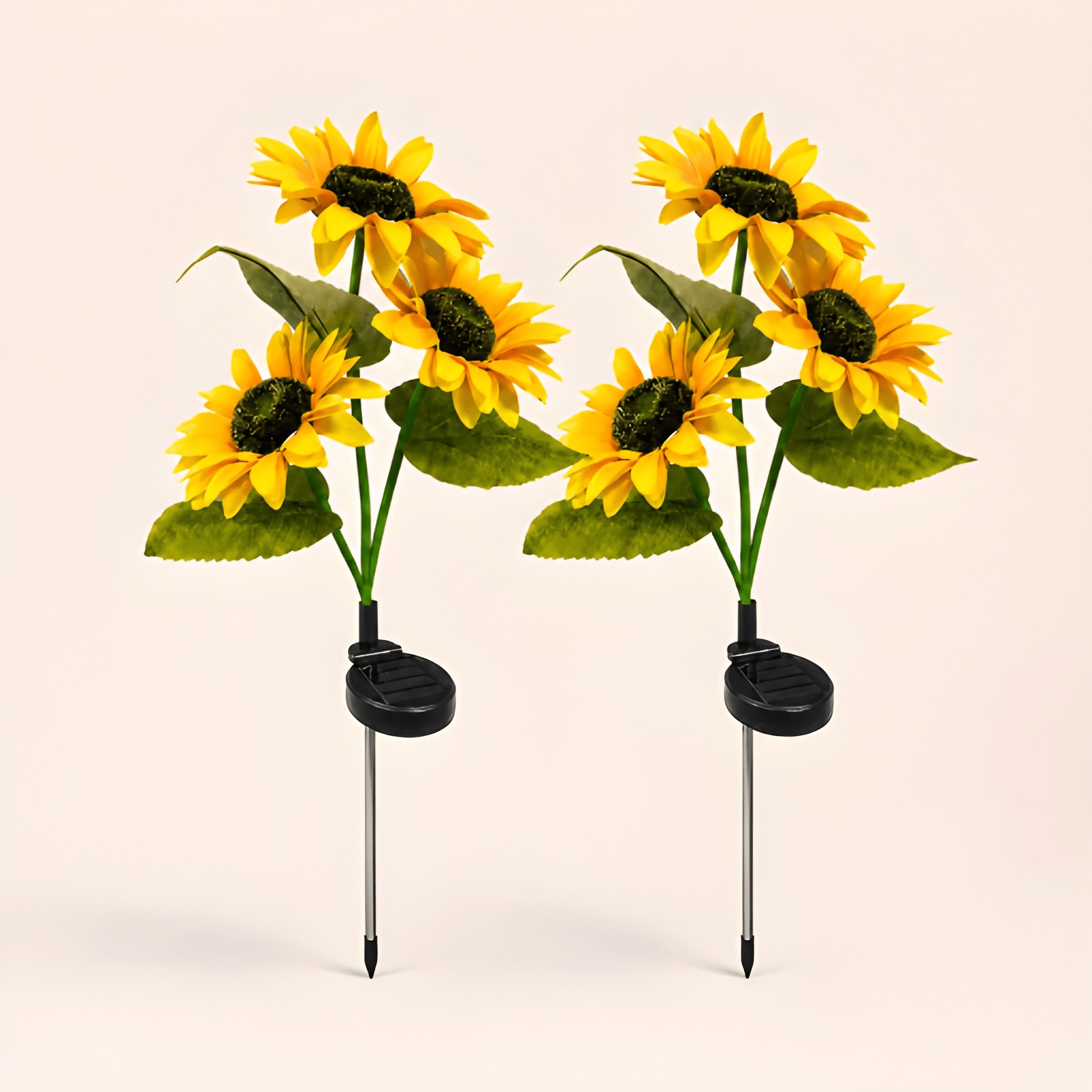 Solar Powered LED Sunflower Garden Lights Set
