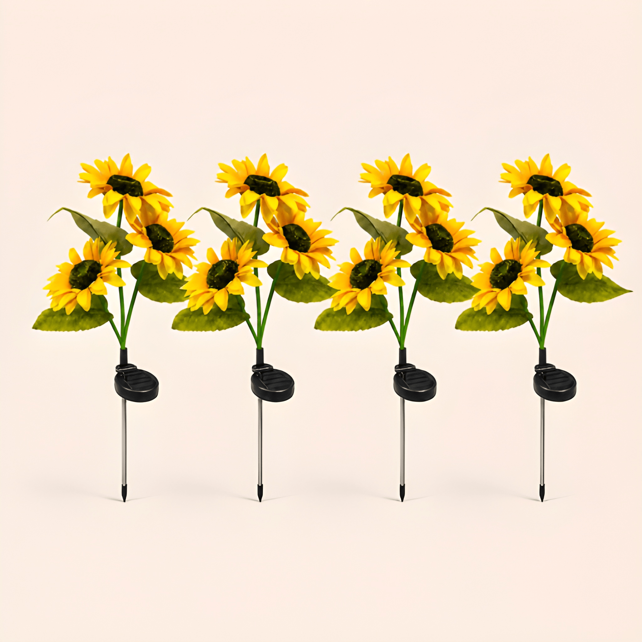 Solar Powered LED Sunflower Garden Lights Set