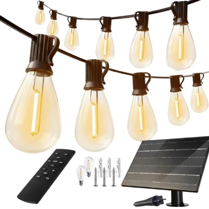 Solar String Lights Outdoor Waterproof With Remote And USB Charging