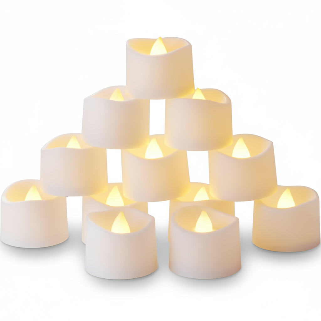 Battery Operated Tea Lights Flickering LED Candles