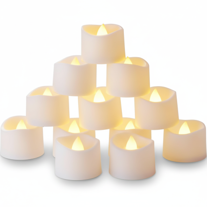 Timer Tea Lights Candles Battery Operated