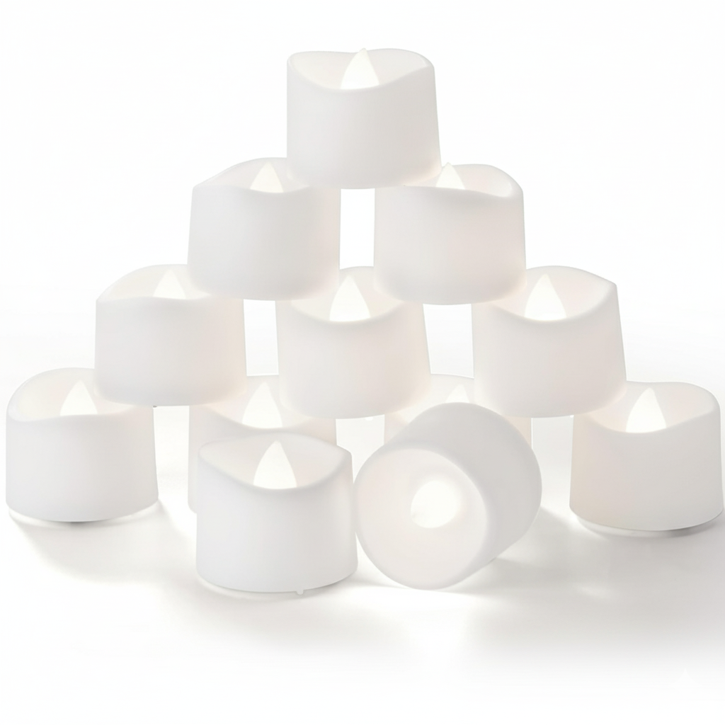 Timer Tea Lights Candles Battery Operated