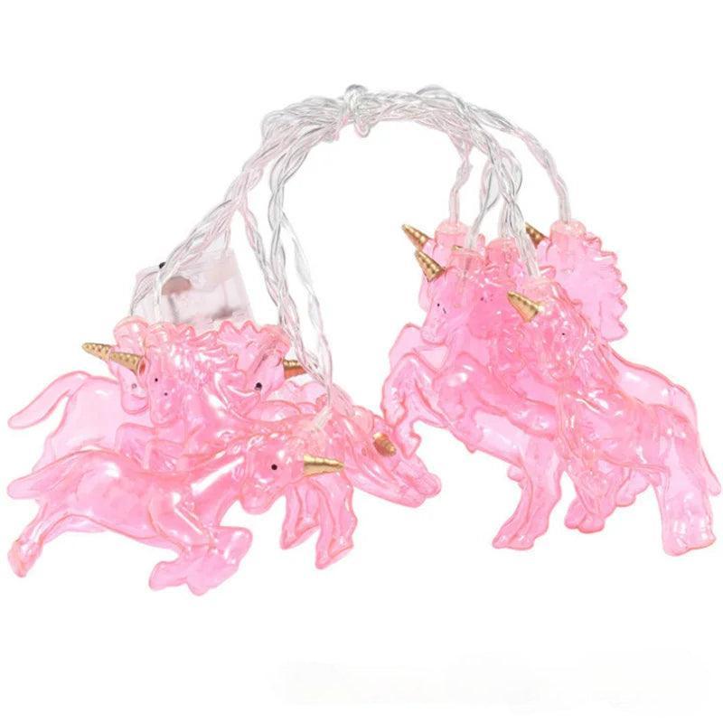 Unicorn LED Sparkly Fairy Lights - Solar Flame Torch
