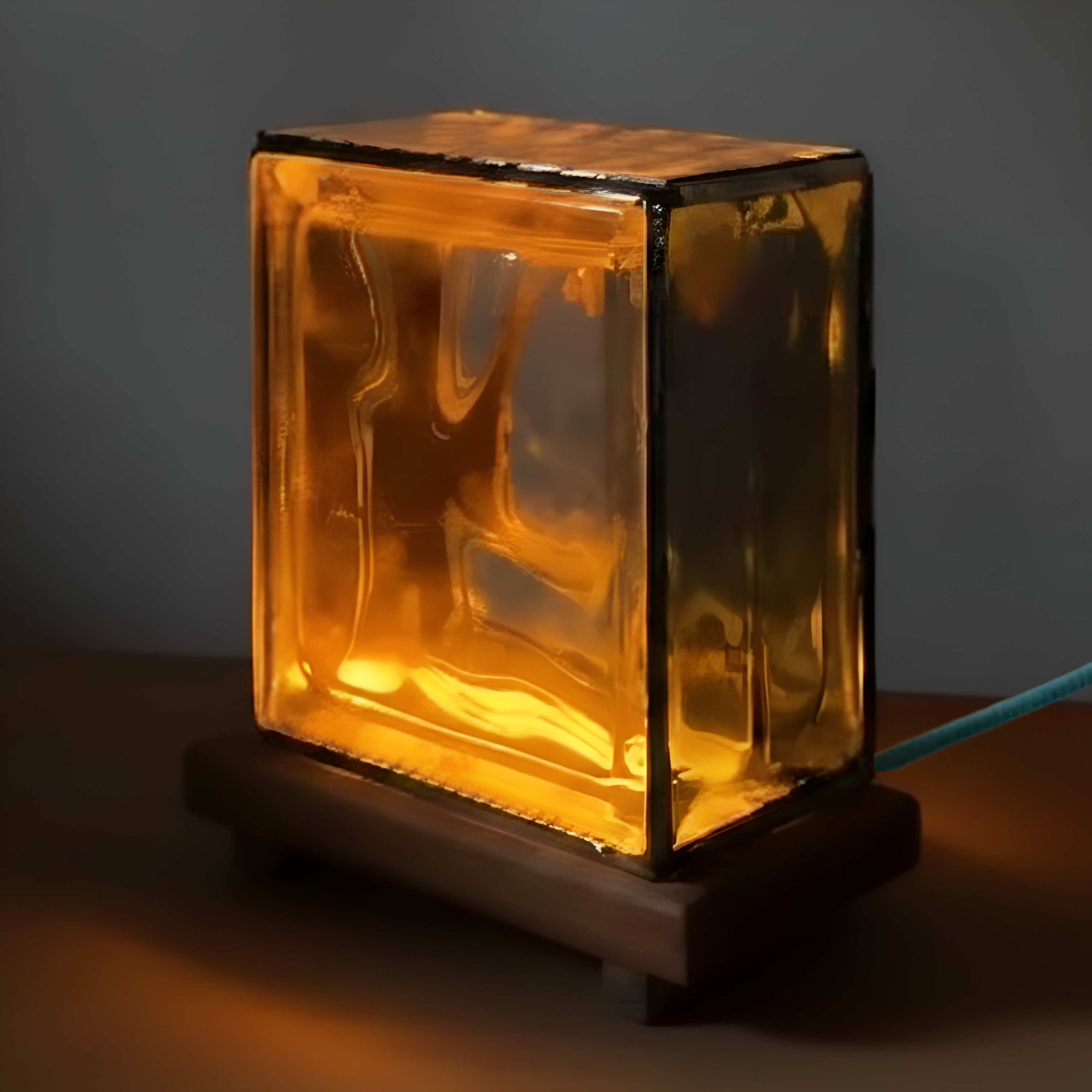 Handcrafted Glass Stained Lamp For Decor
