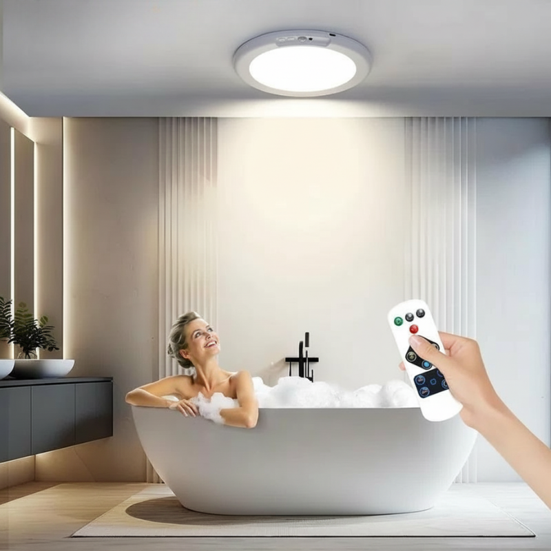 Rechargeable Wireless Motion Ceiling Light With Remote