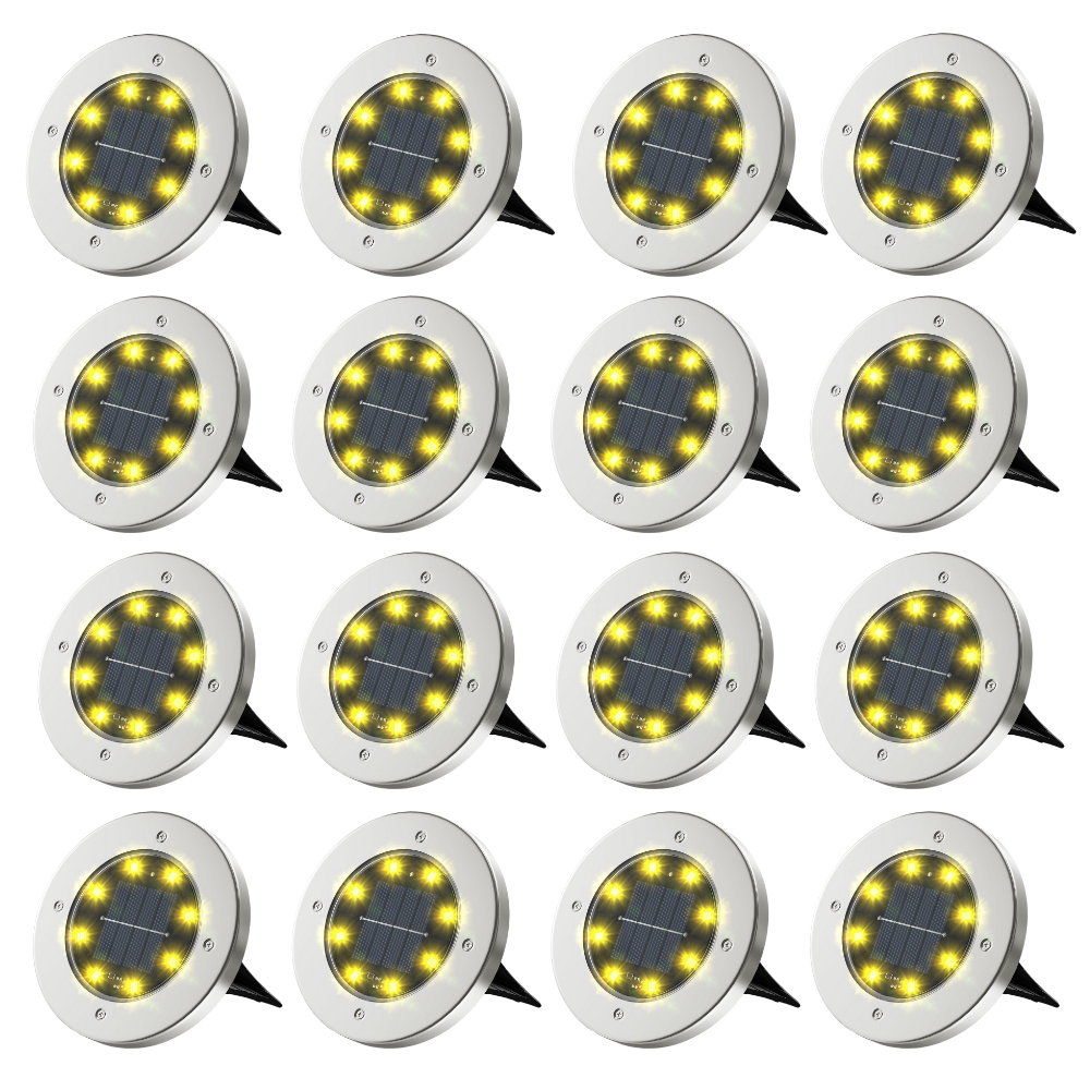 Waterproof Solar Pathway Lights for Gardens and Walkways Set