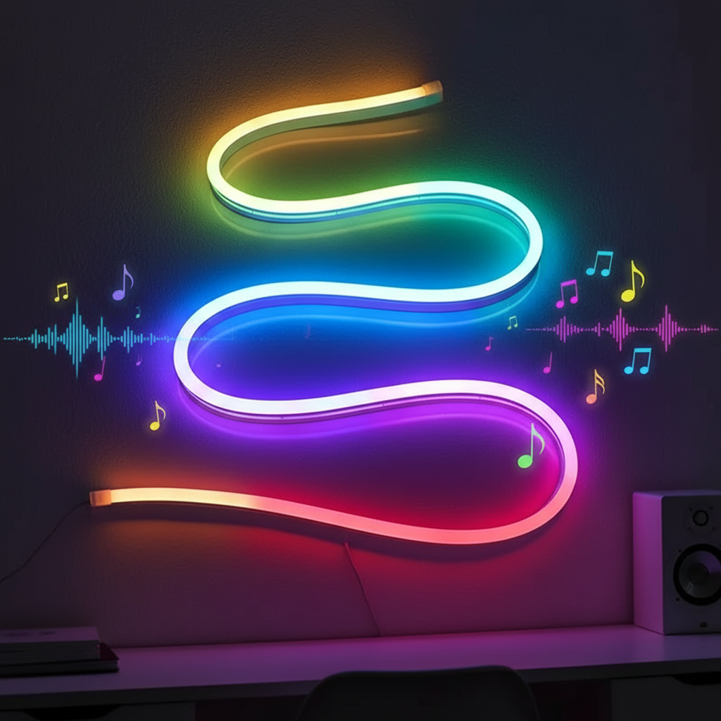 USB Powered LED RGB Color Changing LED Strip Light With App Control