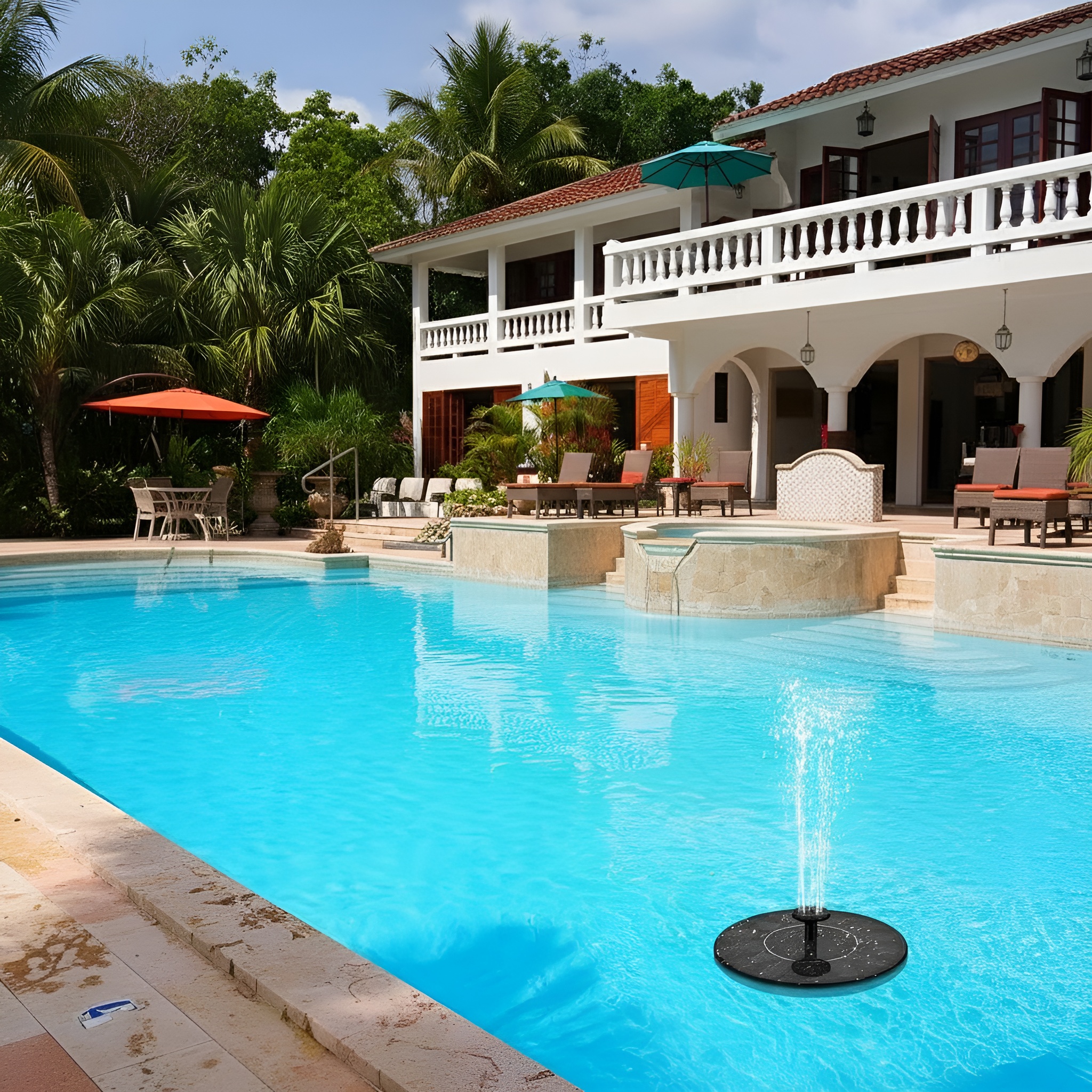 Solar Floating Water Fountain Pump For Garden Ponds