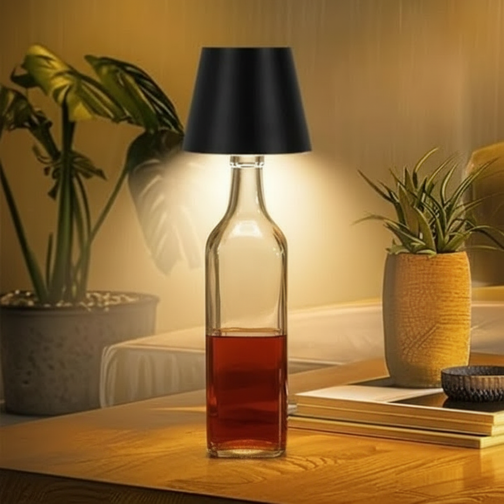 3 Color Rechargeable Wireless Bottle Lamps