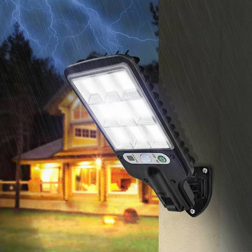 Solar Led Wall Light With Motion Sensor And Remote Control