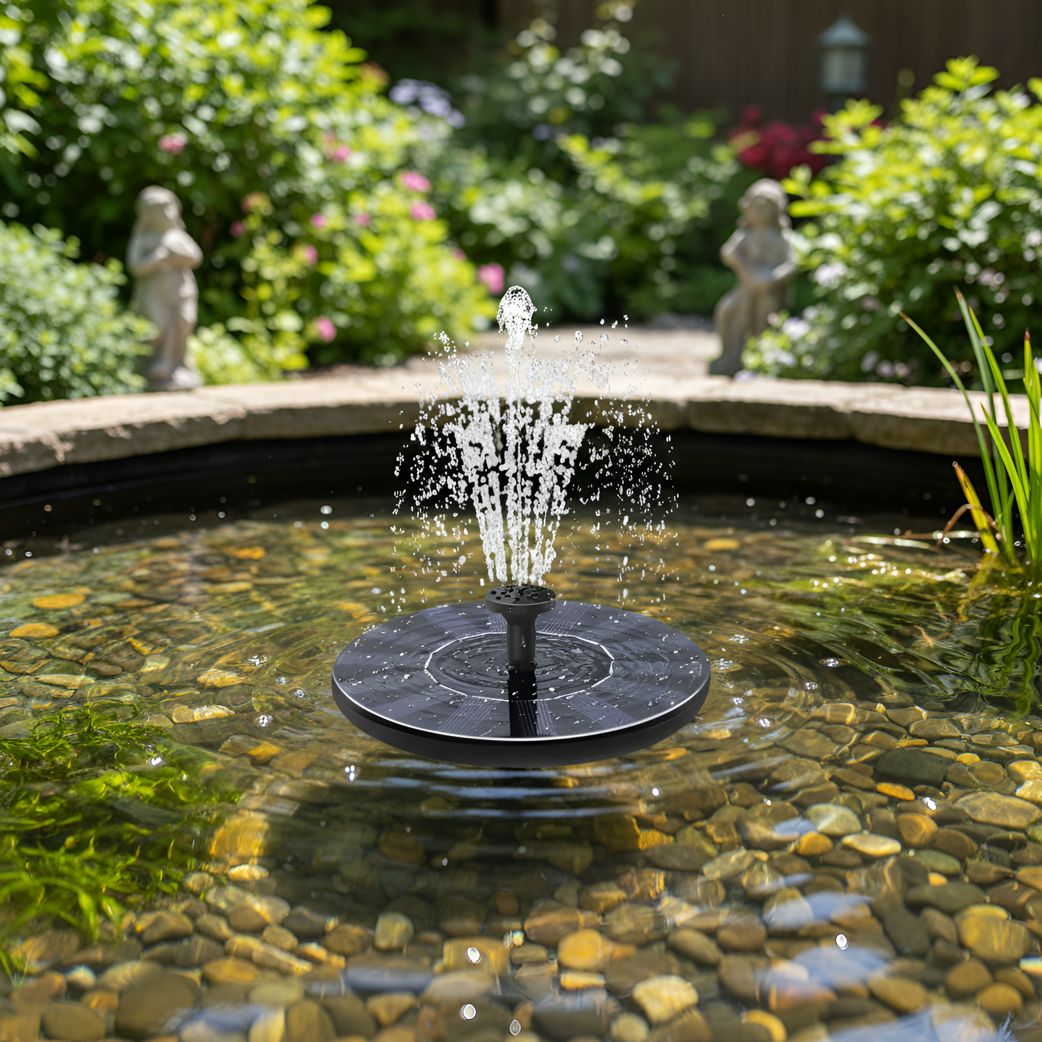 Solar Floating Water Fountain Pump For Garden Ponds