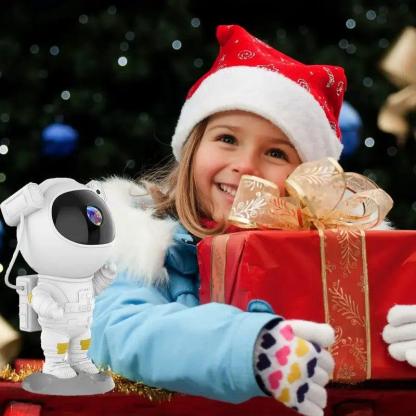 Astronaut Galaxy Projector Multiple Modes Galaxy Night Light With Remote Control - Solar Flame Torch