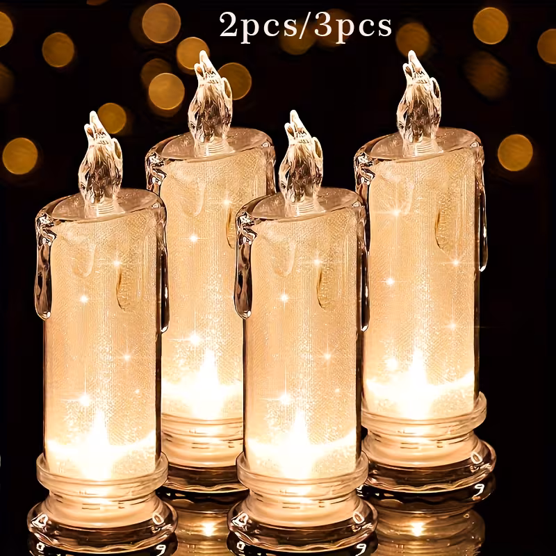 fei led flameless candle led column candle including battery family candlelight dinners valentines day wedding birthday bedroom decoration random 0