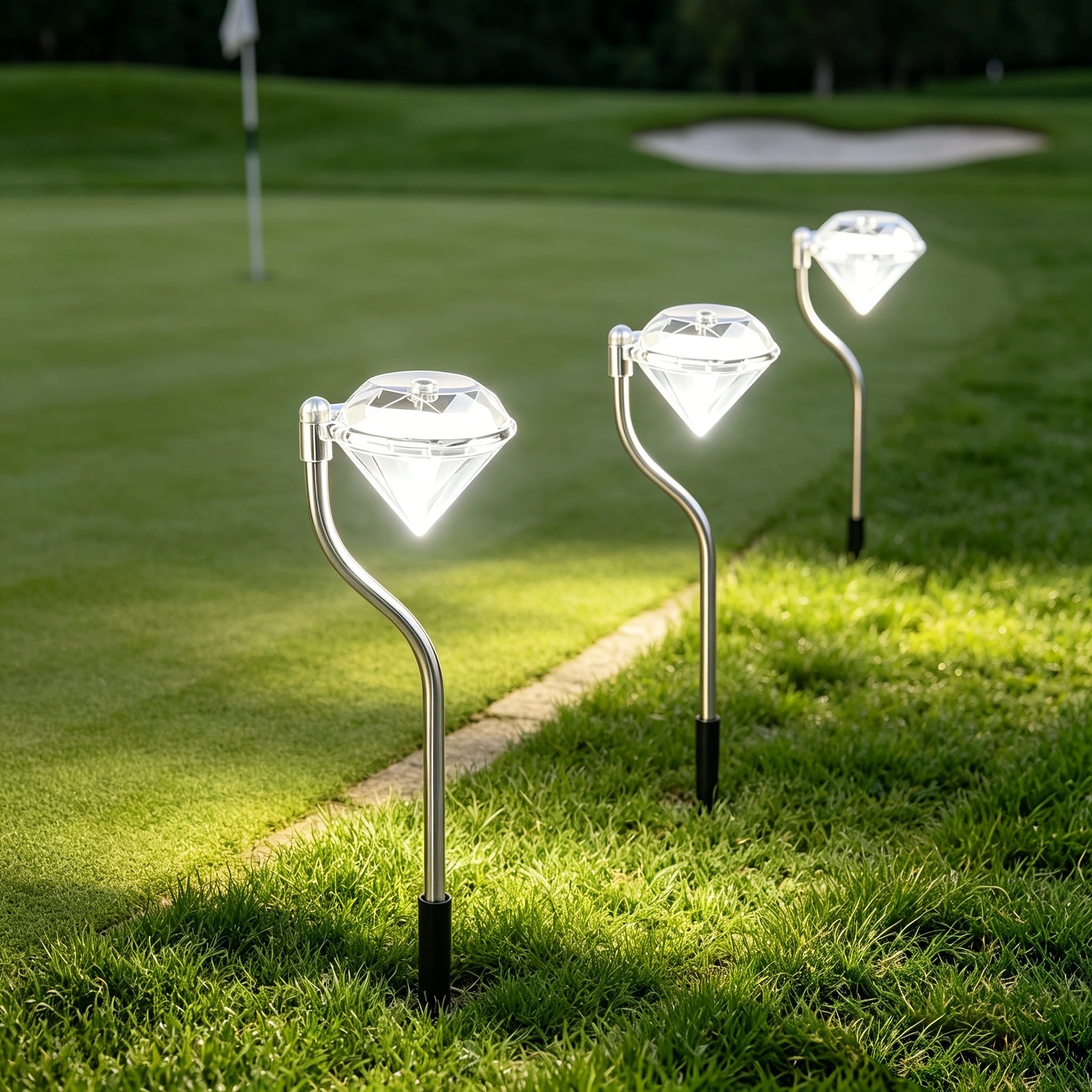 Diamond Landscape Solar Lights For Garden Yard And Walkways