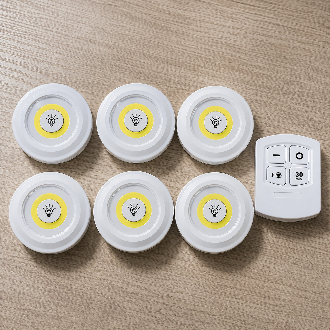 Pack Of 6 Smart Pack Wireless Led Under Cabinet Lights