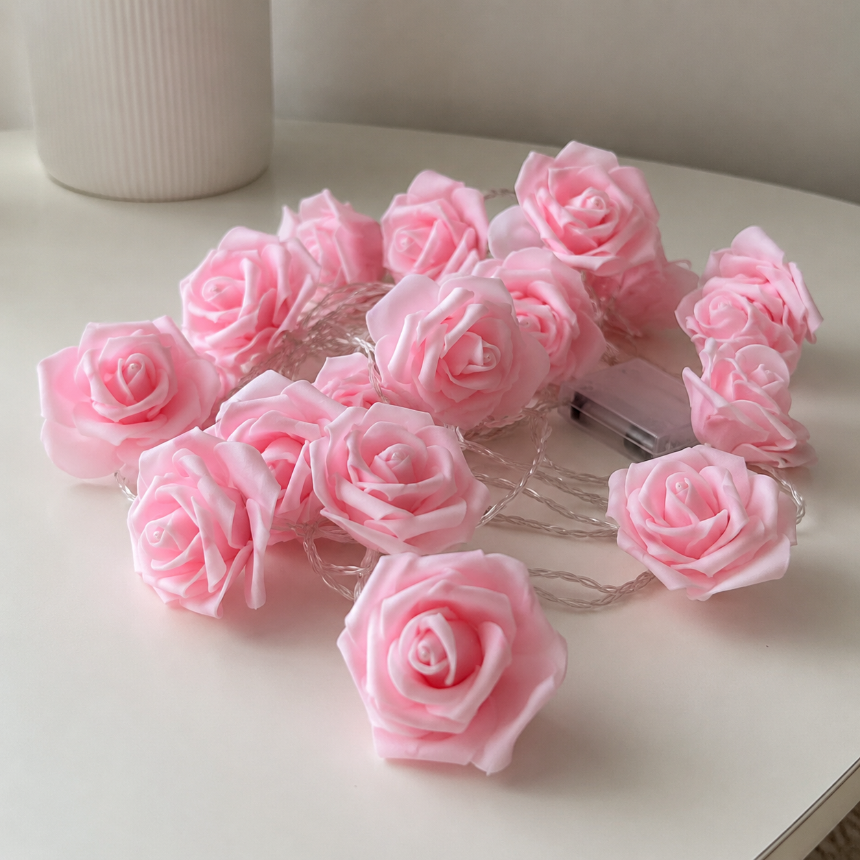 LED Rose String Lights For Wedding Garden And Room Decoration