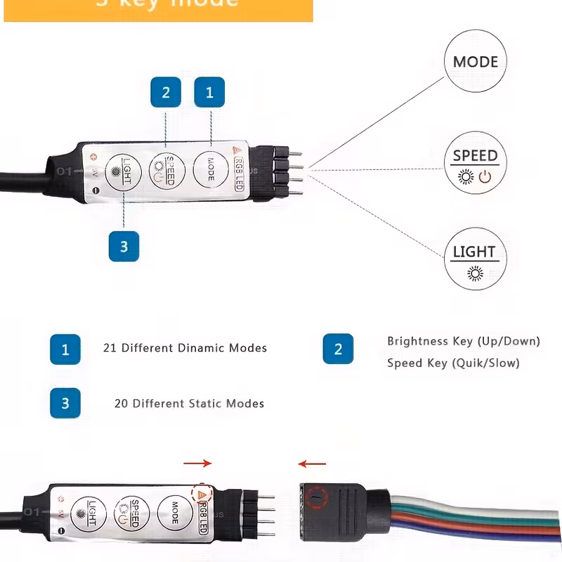 1 set 196inch for tv led backlight 22 65 inches smart tv led lights are dimmable in 8 colors dynamic mode sensitive and adjustable strip is suitable for game room tv background decoration environmental lighting 7