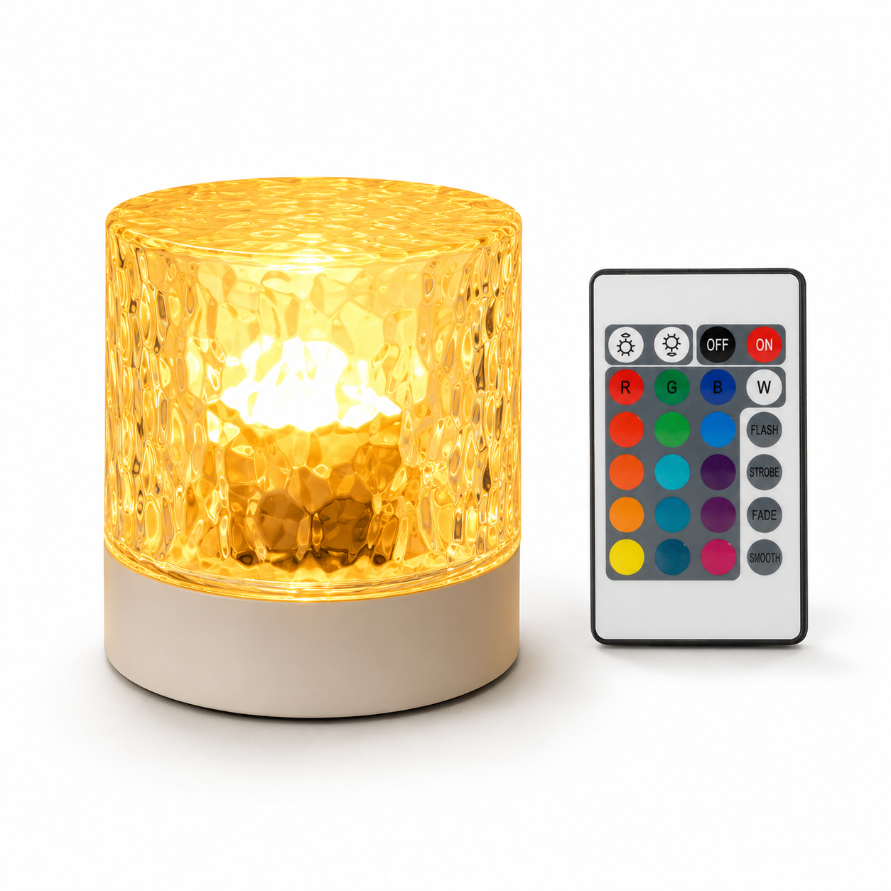 USB Powered RGB Water Wave Projection Bedside Lamp For Bedroom Decor