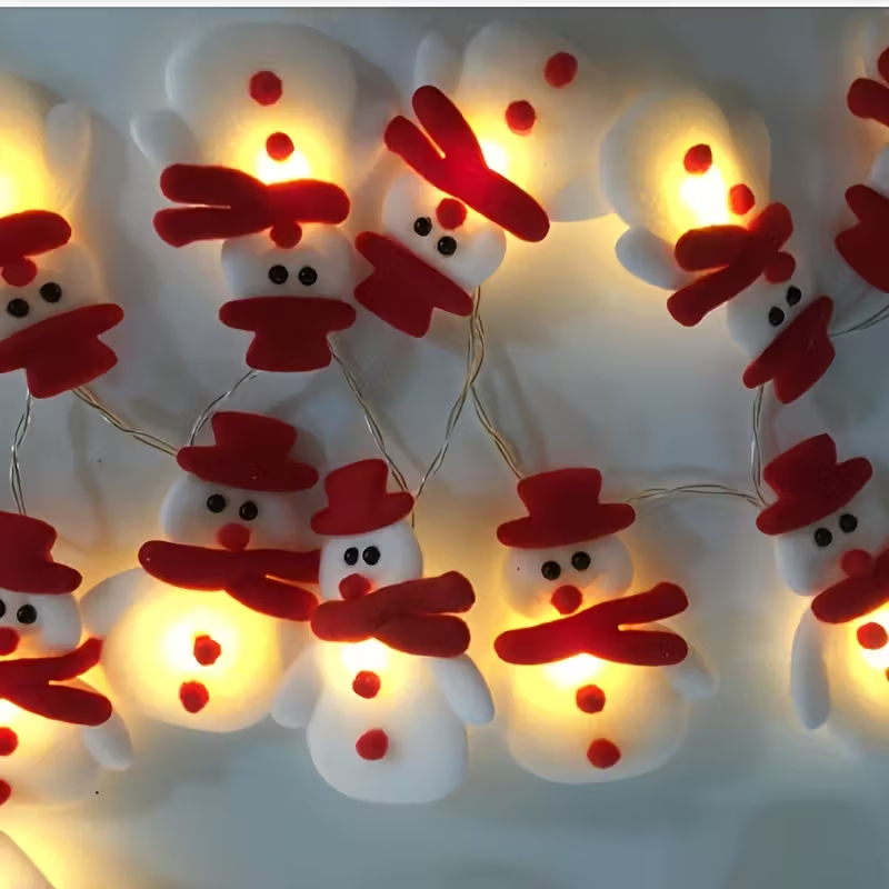 LED Snowman String Lights For Holiday Decoration