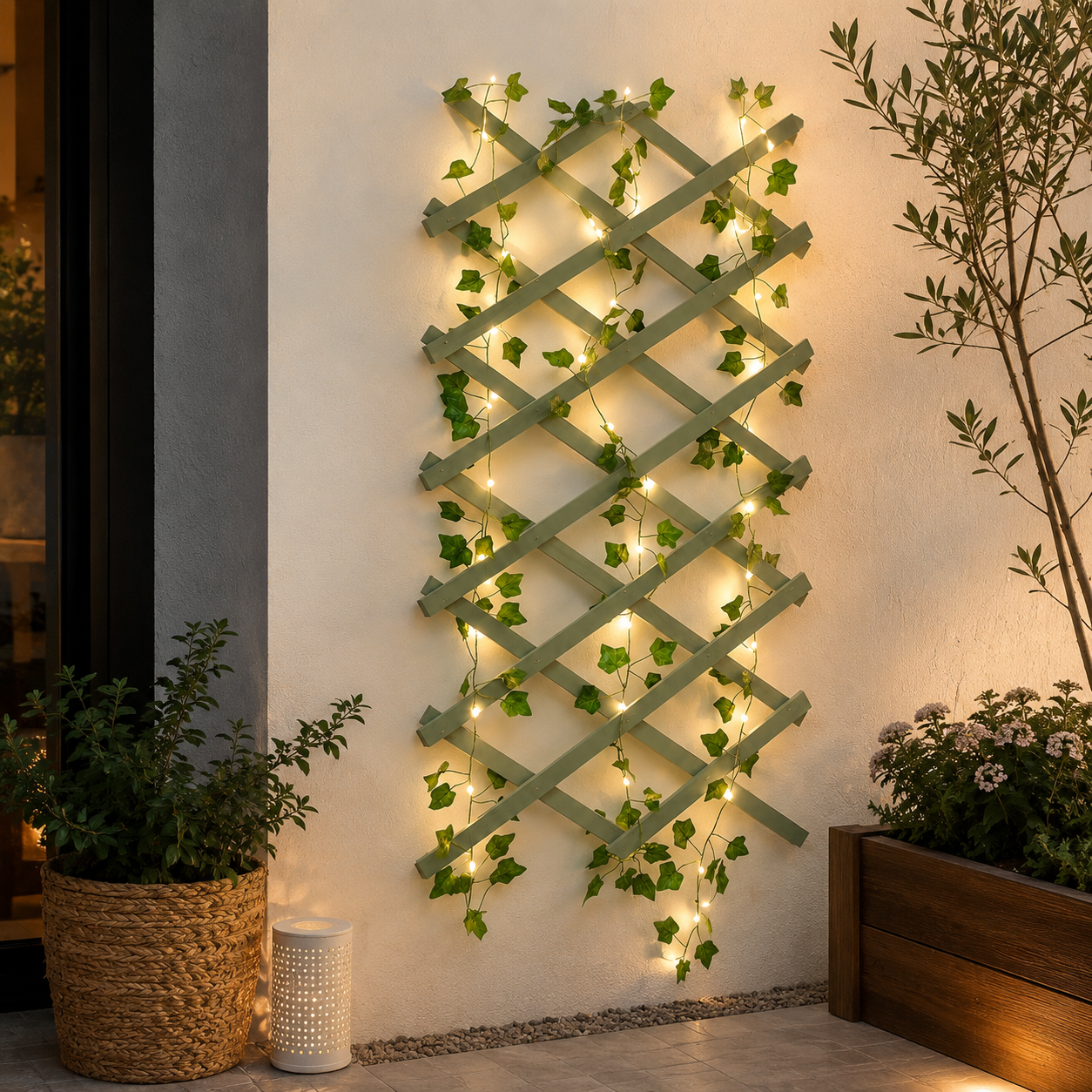 Battery Operated Green Leaf Fairy Lights For Bedroom And Wedding Decor