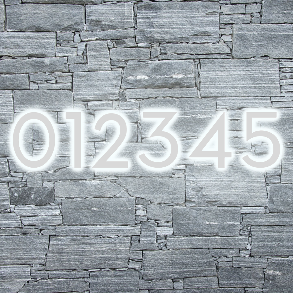 Solar Powered LED House Number Light With Wall Mount Design