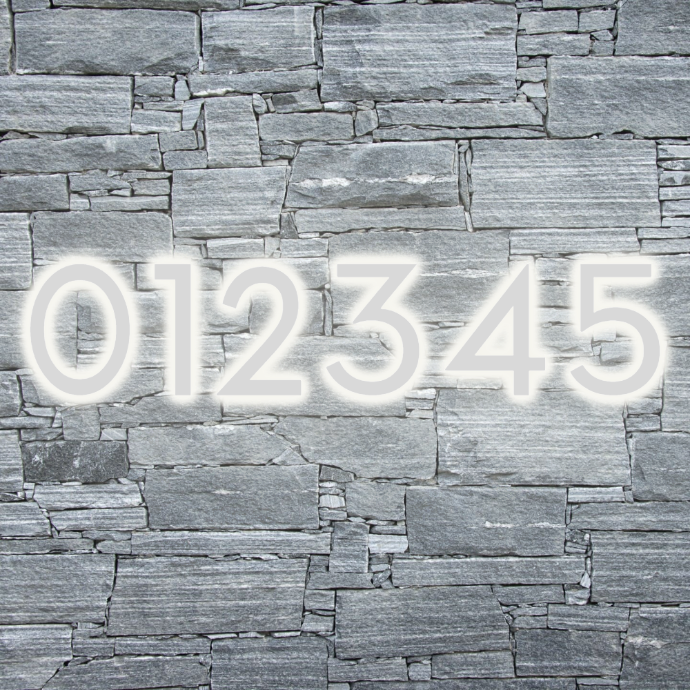 Solar Powered LED House Number Light With Wall Mount Design