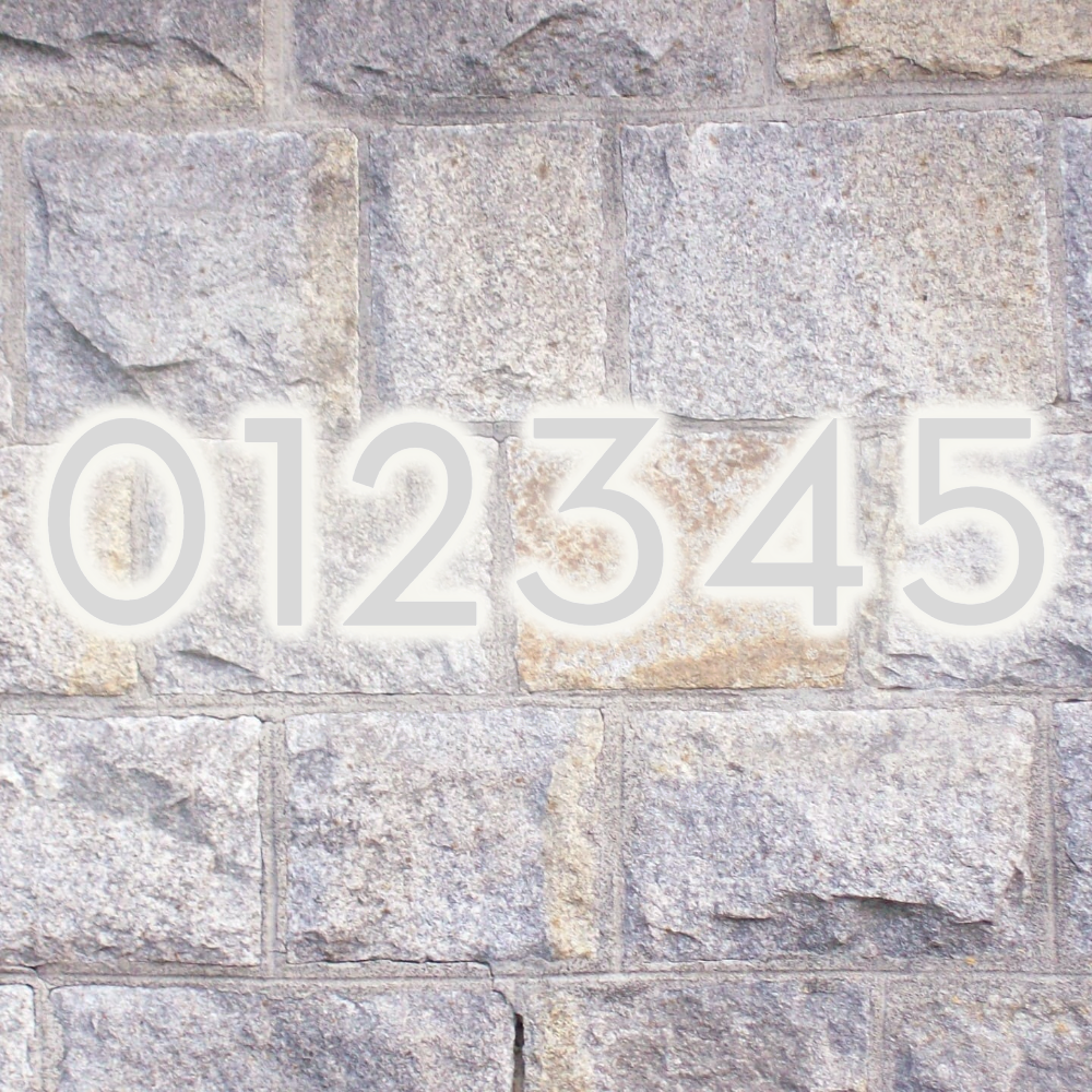 Solar Powered LED House Number Light With Wall Mount Design