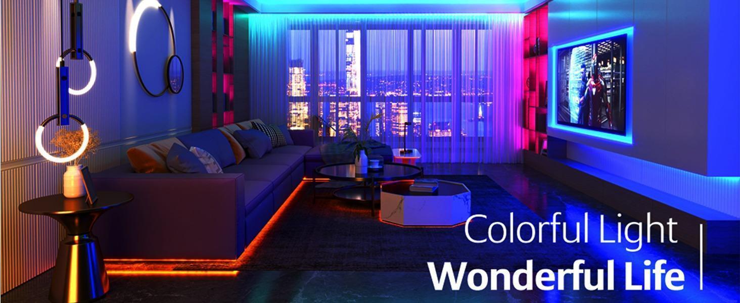 Multicolor LED Strip Lights With Remote Control For Home Decoration And Special Occasions - Solar Flame Torch
