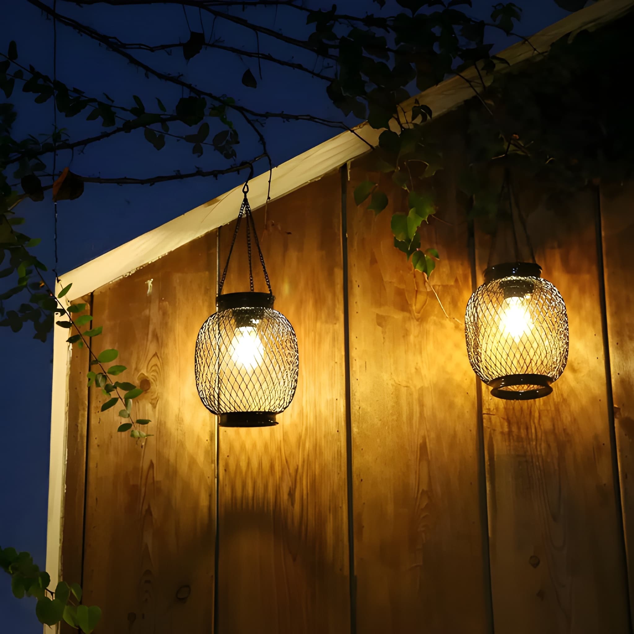 Outdoor Waterproof Solar Lantern Lights for Courtyard Decor