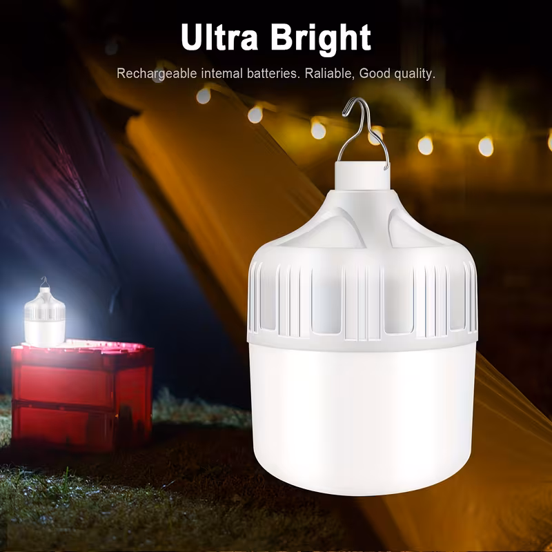 1 usb rechargeable led bulb portable flashlight night light with hook high brightness low voltage for camping emergency usb light suitable for outdoor parties gifts 0