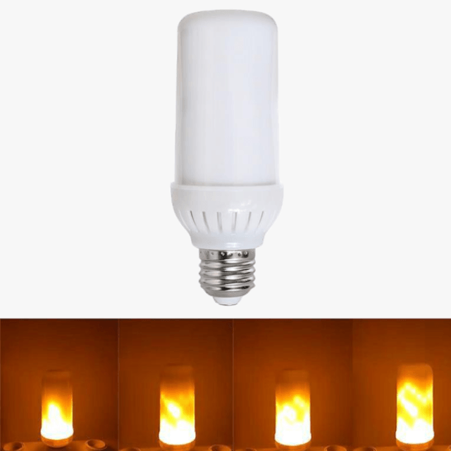 LED Flame Effect Fire Light Bulbs - Solar Flame Torch