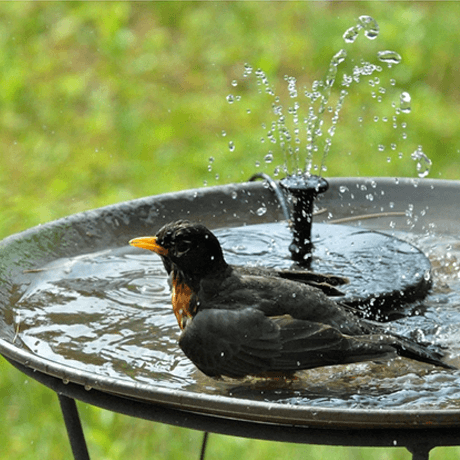 Solar Garden Water Fountain-Solar Flame Torch