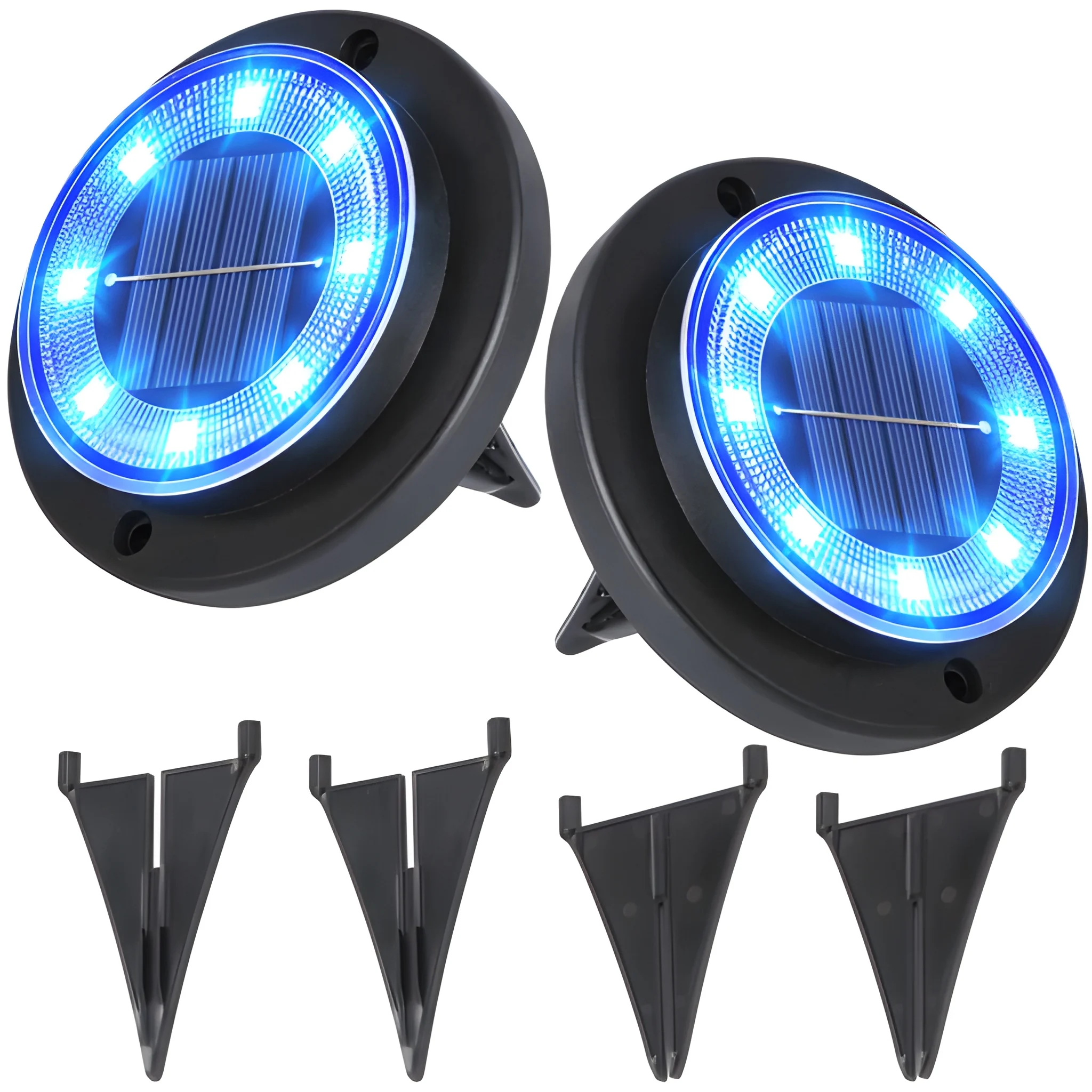 Solar Ground Lights Waterproof Outdoor Landscape Lighting
