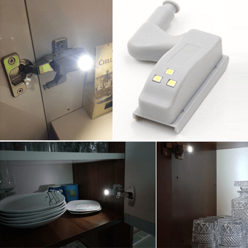 LED Automatic Cabinet Light-Solar Flame Torch