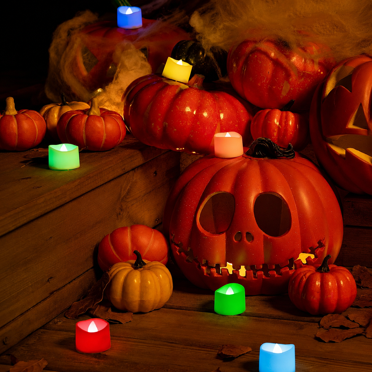 Battery Operated Flickering LED Tea Lights For Wedding Table And Indoor Decorations