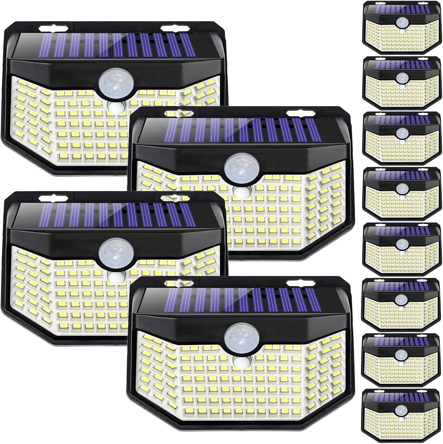 Outdoor Waterproof 120 LED Solar IP65 Wall Light With Motion Sensor And 3 Lighting Modes