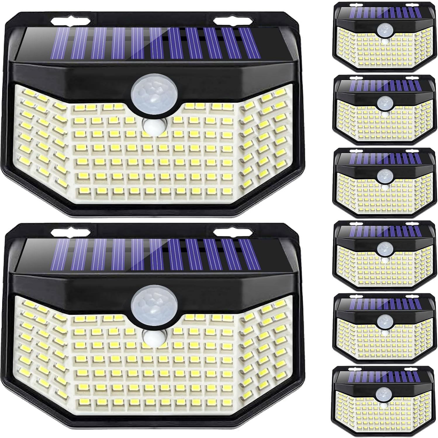 Outdoor Waterproof 120 LED Solar IP65 Wall Light With Motion Sensor And 3 Lighting Modes