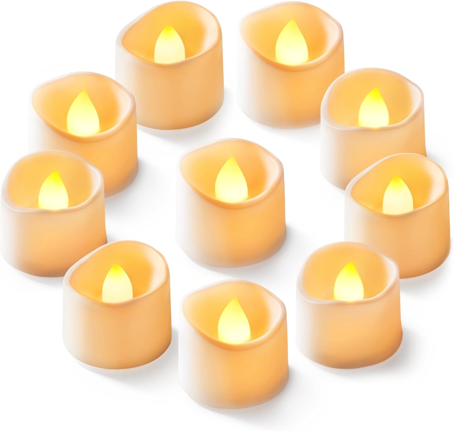 Battery Operated Flickering LED Tea Lights For Wedding Table And Indoor Decorations