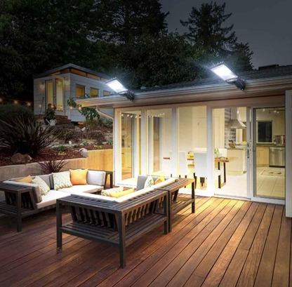 Solar Led Wall Light With Motion Sensor And Remote Control