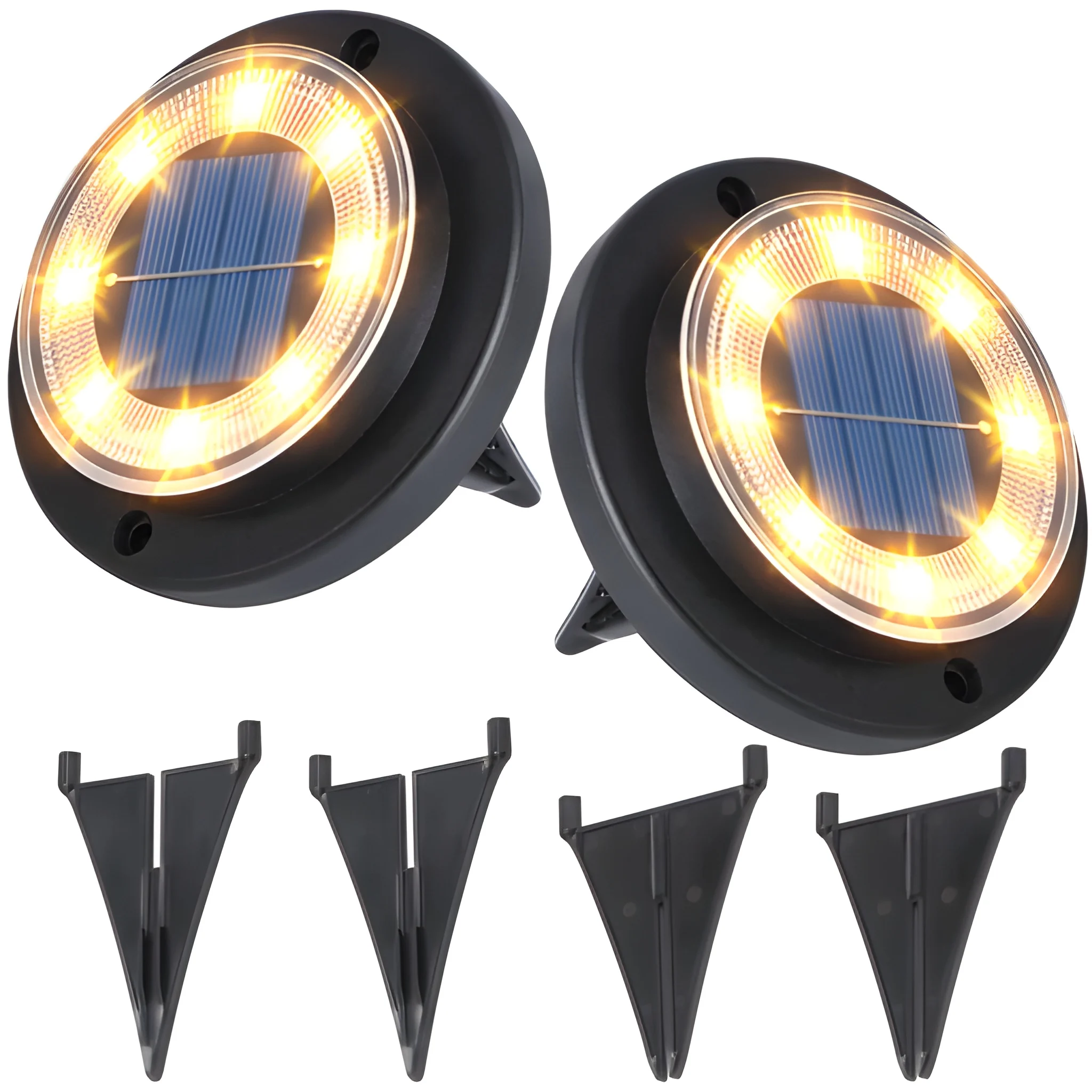 Solar Ground Lights Waterproof Outdoor Landscape Lighting
