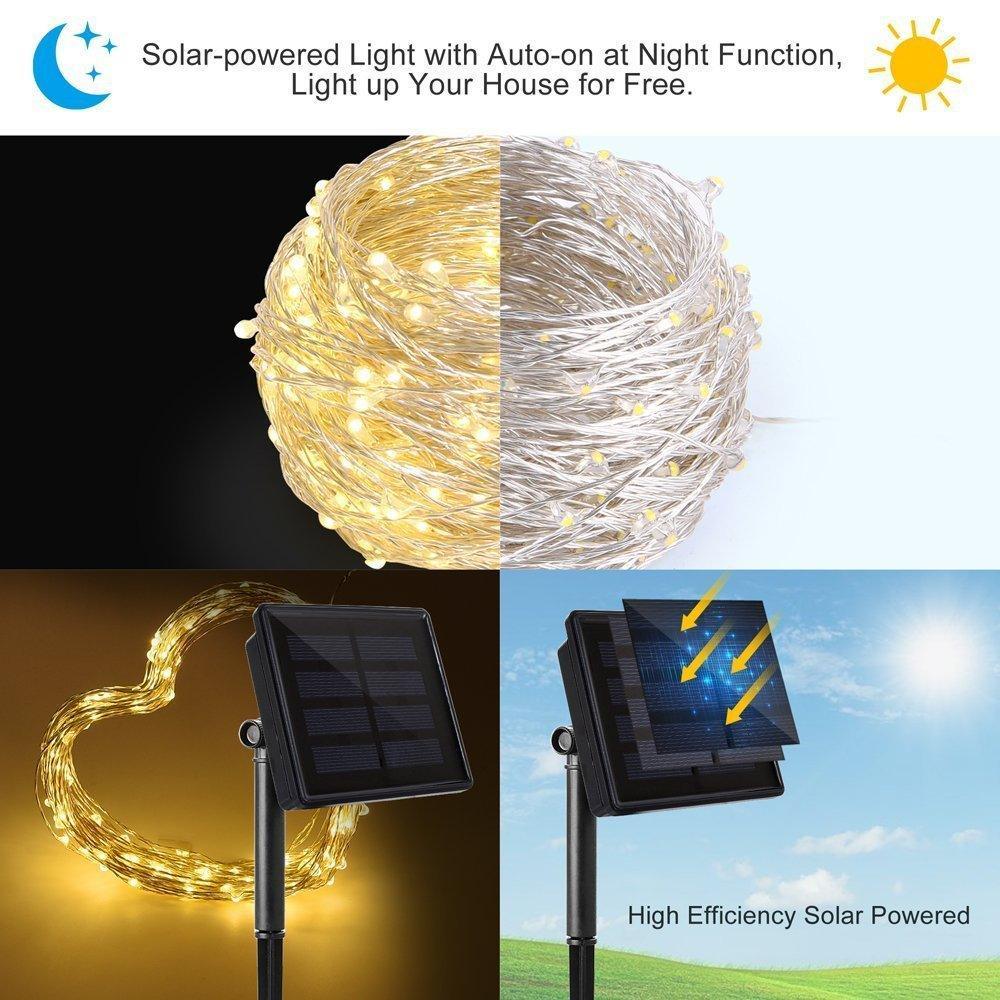 Solar Powered String Lights-Solar Flame Torch