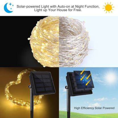 LED Solar String Fairy Light - Solar Flame Torch
