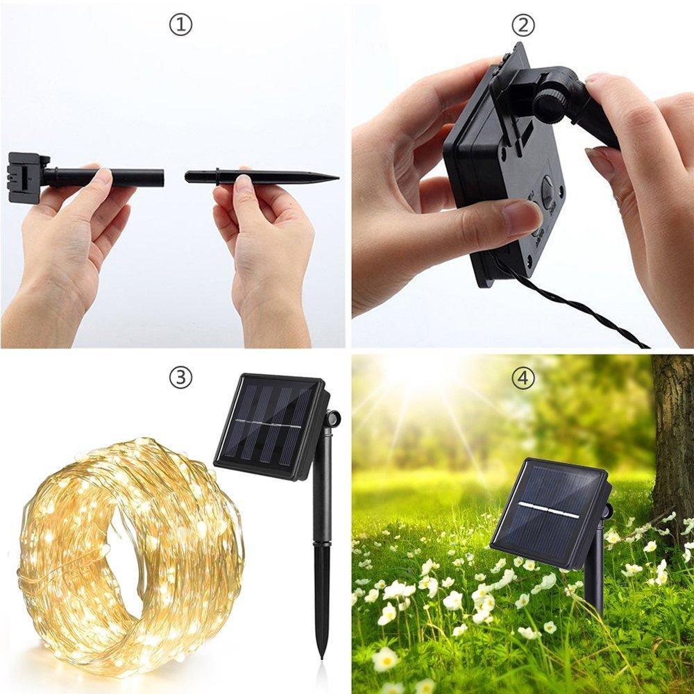 LED Solar String Fairy Light - Solar Flame Torch