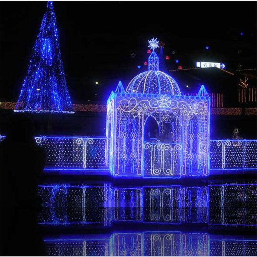 LED String Net Lights - Solar Flame Torch